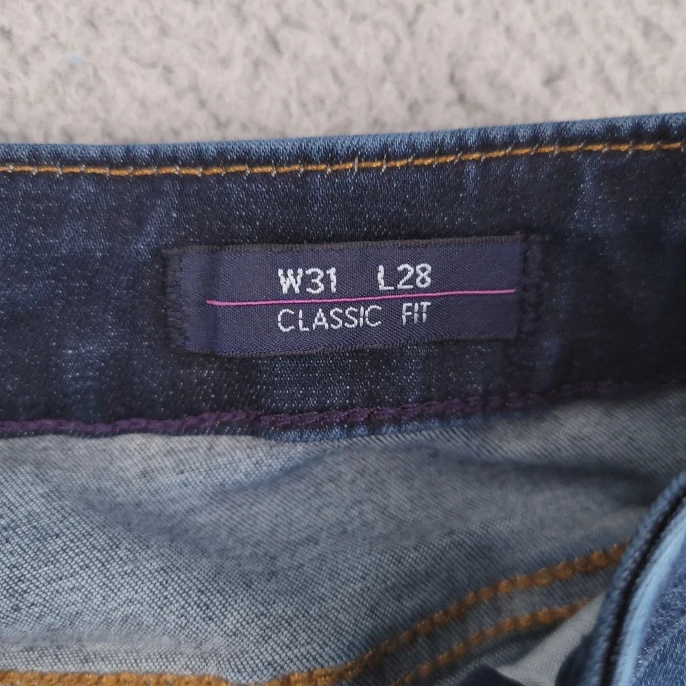 VIGOSS Jeans Size 31 Jagger Super Skinny Classic Fit Distressed Denim